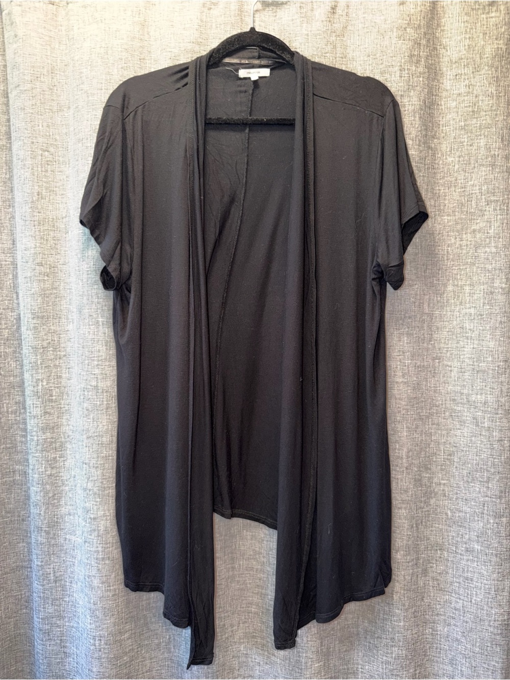 Maurice's Black Open Front Drape Cardigan 2XL